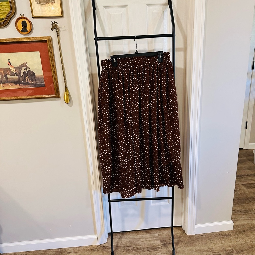 Polk Dot Long Skirt